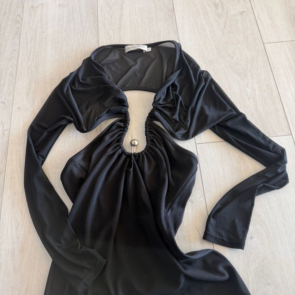 Christopher Esber black womens mini dress size 12 - Picture 6 of 12